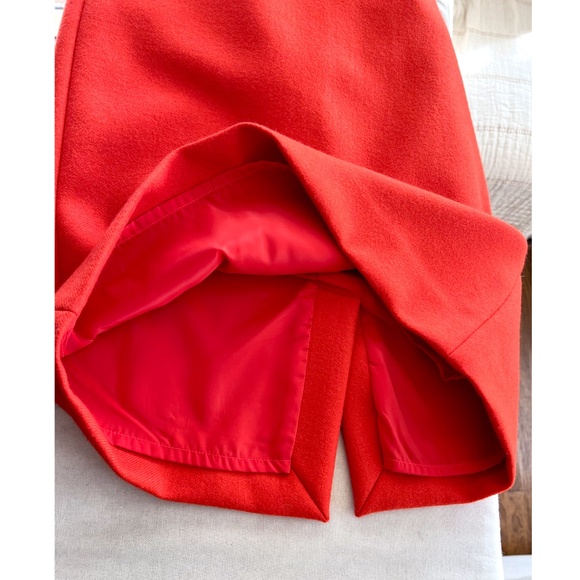 J.CREW No.2  Pencil Skirt in Double Serge Wool - Red - 4 - Picture 6 of 12